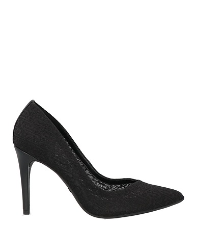 LIU •JO Pump Black Textile fibers, Leather