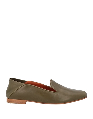 MICHEL VIVIEN Loafers Khaki Leather