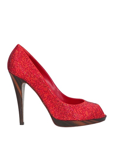 RENE' CAOVILLA Court Red Textile fibres