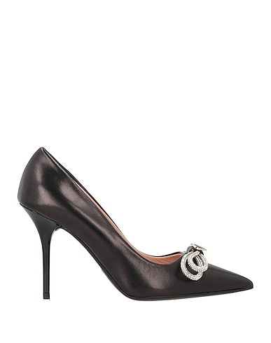 LOVE MOSCHINO Court Black Leather