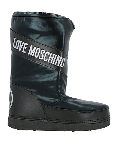 LOVE MOSCHINO Boots Black Textile fibres, Other Fibres