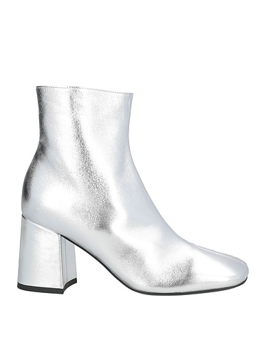 TWINSET Ankle boot Silver Leather