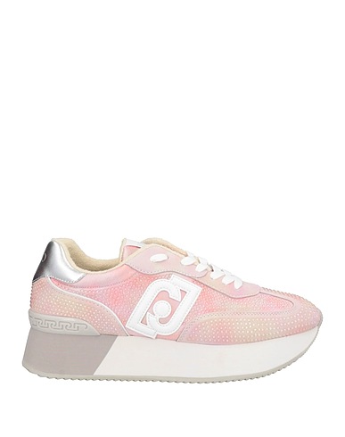 LIU •JO Sneakers Pink Leather, Textile fibres