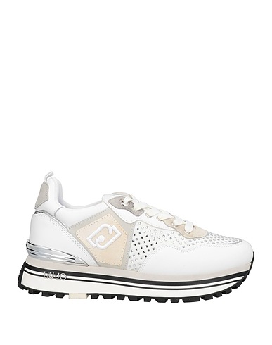 LIU •JO Sneakers Weiß Leder, Gewebefasern