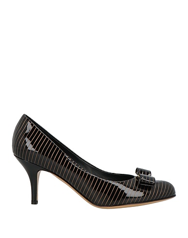 FERRAGAMO Court Black Leather