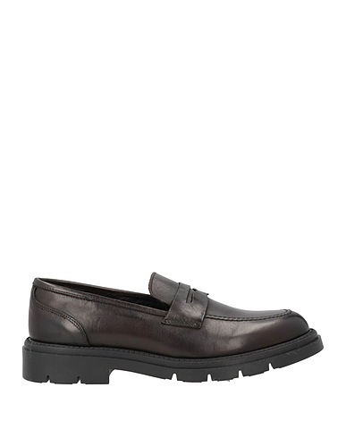HERMAN & SONS Loafers Dark brown Leather
