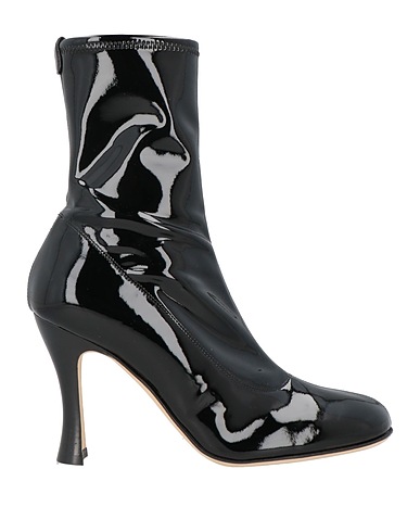 SERGIO ROSSI Ankle boot Black Textile fibers