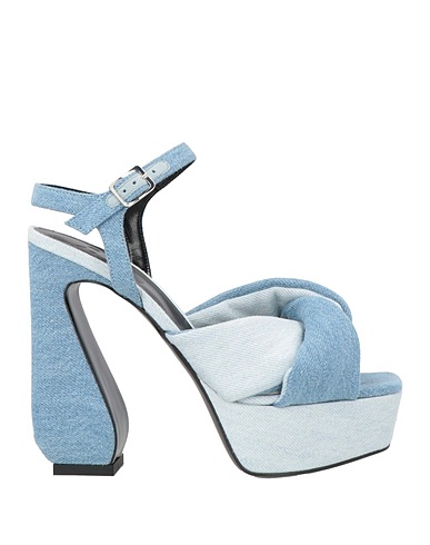 SI ROSSI by SERGIO ROSSI Sandals Blue Textile fibres