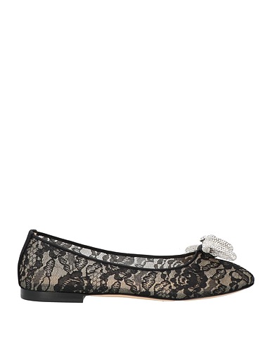 MACH & MACH Ballet flats Black Textile fibers