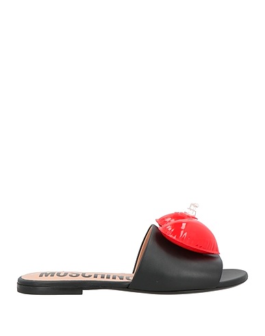 MOSCHINO Sandals COUTURE Black Leather