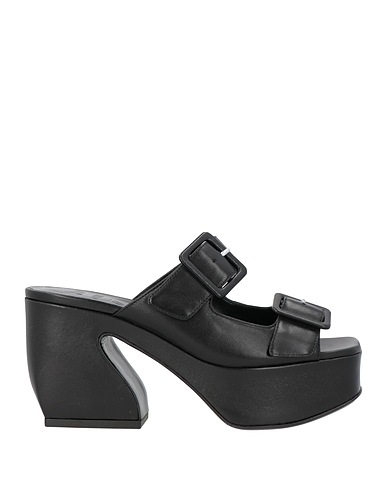 SI ROSSI by SERGIO ROSSI Sandals Black Leather