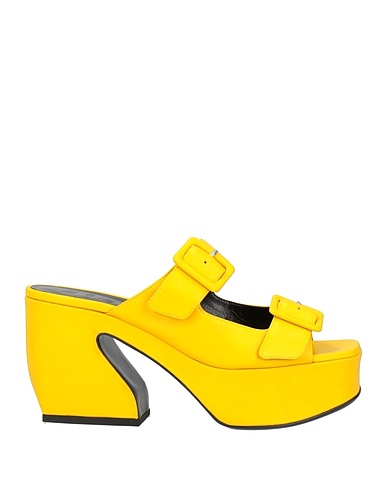 SI ROSSI by SERGIO ROSSI Sandals Yellow Leather