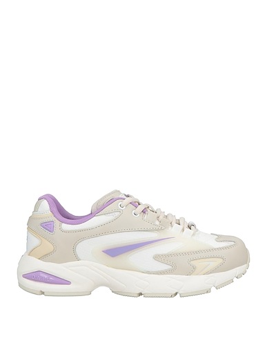 D.A.T.E. Sneakers Gris clair Cuir, Fibres textiles