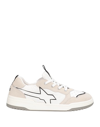 W6YZ Sneakers Light grey Leather, Textile fibres