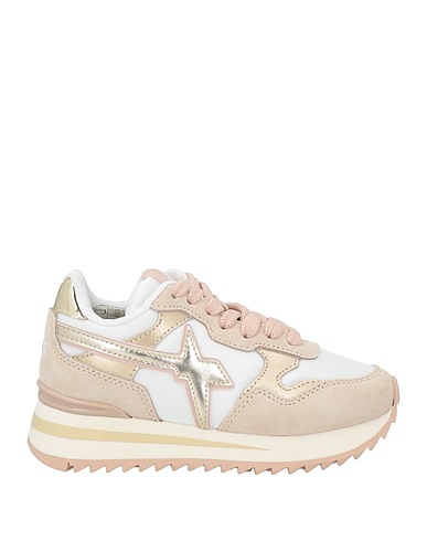 W6YZ Sneakers Beige Pelle, Fibre tessili