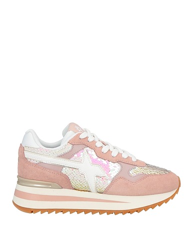 W6YZ Sneakers Blush Leather, Textile fibres