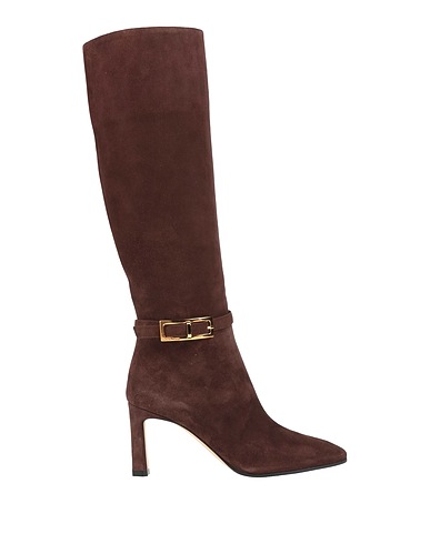 SERGIO ROSSI Boots Dark brown Leather
