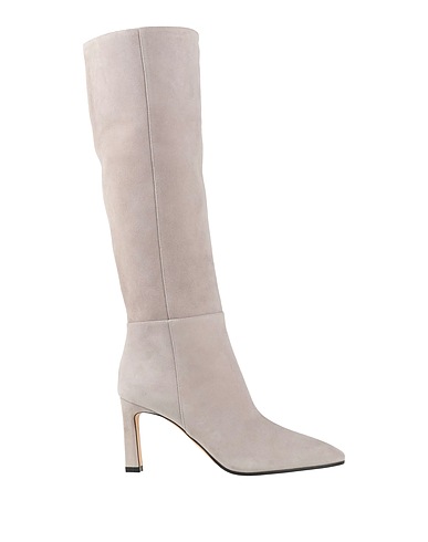 SERGIO ROSSI Boots Light grey Leather