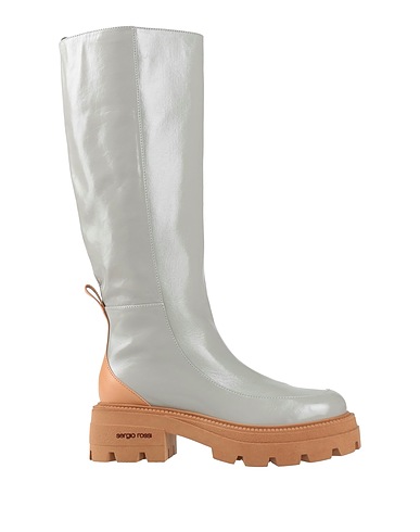 SERGIO ROSSI Boots Light grey Leather