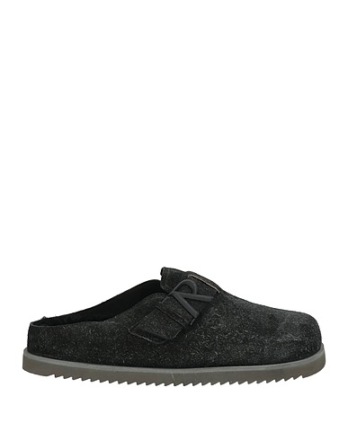REPRESENT Mules and clogs Charcoal Leather