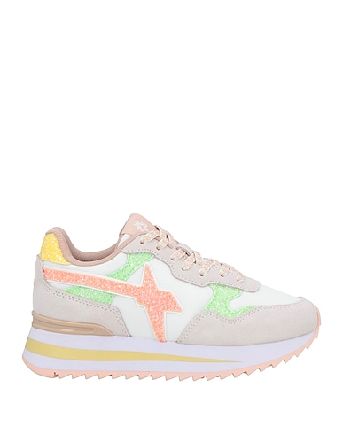 W6YZ Sneakers Grigio chiaro Pelle, Fibre tessili