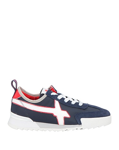 W6YZ Sneakers Midnight blue Textile fibres, Leather