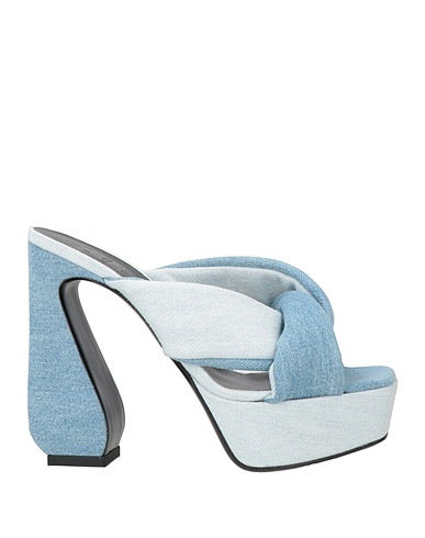 SI ROSSI by SERGIO ROSSI Sandalen Hellblau Gewebefasern