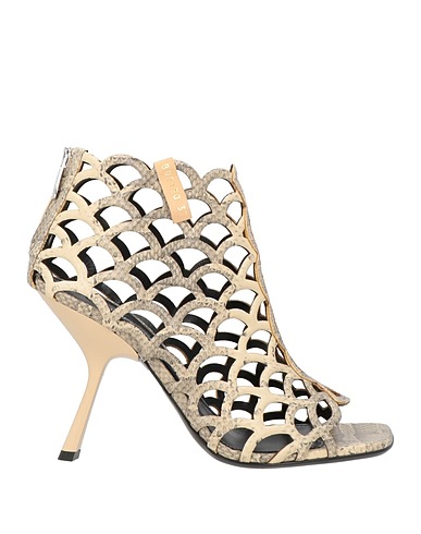 SERGIO ROSSI Ankle boot Beige Leather