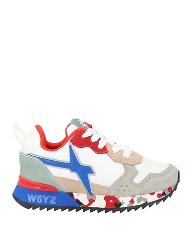 W6YZ Sneakers Bianco Pelle, Fibre tessili