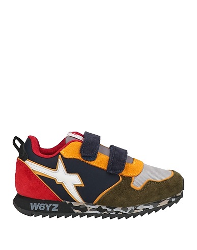 W6YZ Sneakers Military green Leather, Nylon