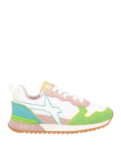 W6YZ Sneakers Bianco Pelle, Fibre tessili