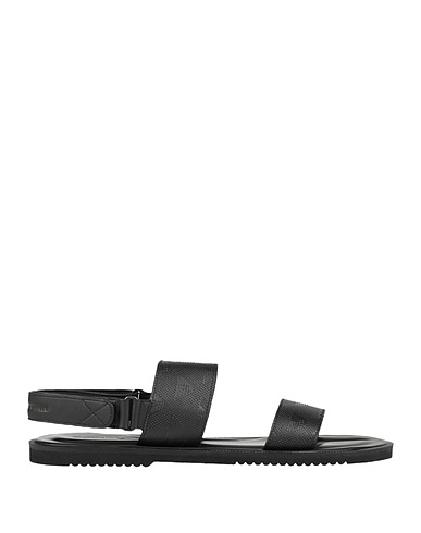 EMPORIO ARMANI Sandals Black 100% Cow leather