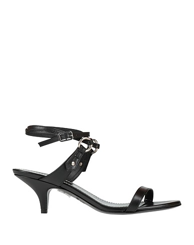 PATRIZIA PEPE Sandali Nero 100% Pelle