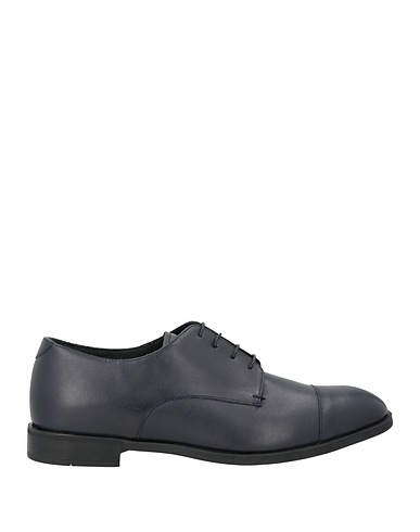 EMPORIO ARMANI Laced shoes Navy 100% Calfskin
