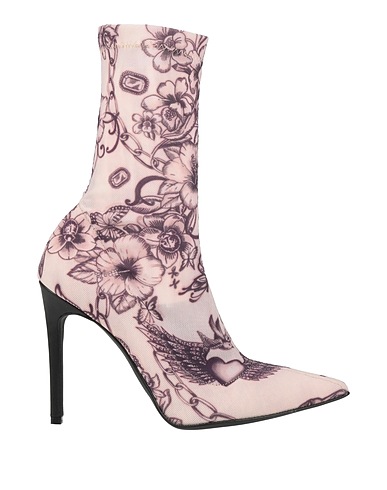PINKO Ankle boot Light pink Textile fibers, Leather