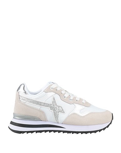 W6YZ Sneakers Avorio Pelle, Fibre tessili