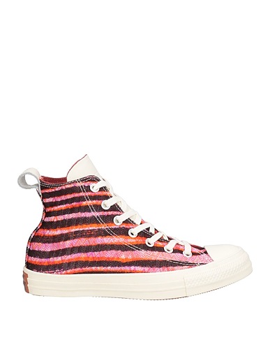 CONVERSE x MISSONI Sneakers Lilla Fibre tessili, Pelle
