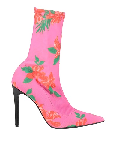 PINKO Ankle boot Magenta 100% Textile fibres, Leather
