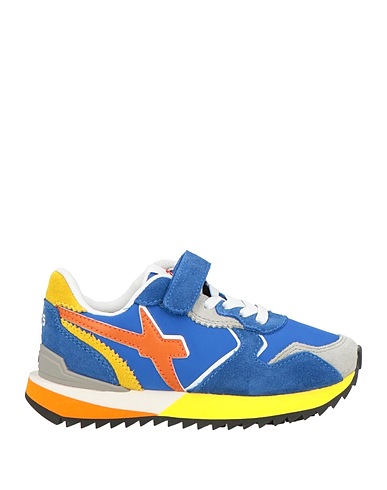 W6YZ Sneakers Blu Pelle, Fibre tessili