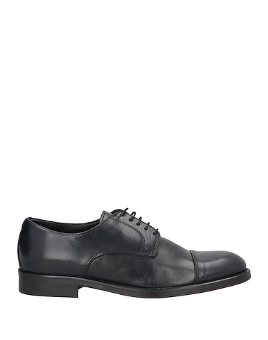 BRUNO VERRI Laced shoes Midnight blue Calfskin