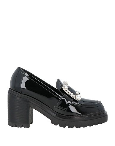 SERGIO ROSSI Loafers Black Leather