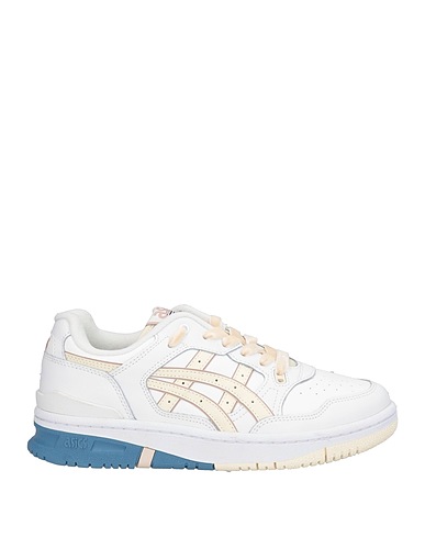 ASICS Sneakers White Leather, Textile fibers