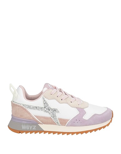 W6YZ Sneakers Lila Leder, Gewebefasern