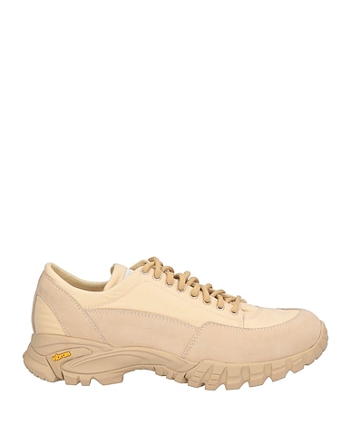 DIEMME Sneakers Beige Leather, Textile fibres