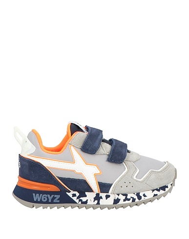 W6YZ Sneakers Grigio Pelle, Fibre tessili