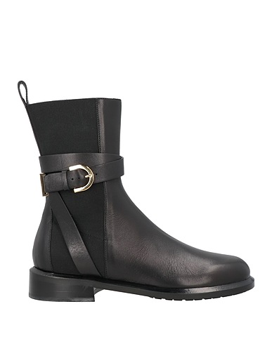 EMPORIO ARMANI Stiefelette Schwarz Leder