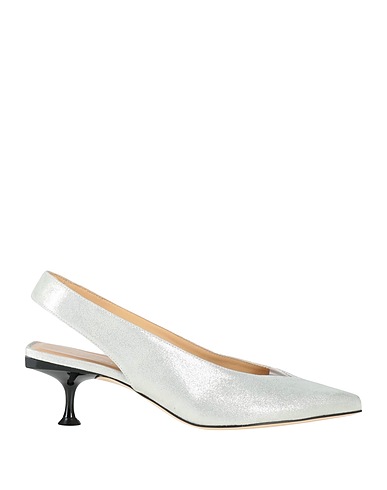 SERGIO ROSSI Pump Light grey Textile fibers