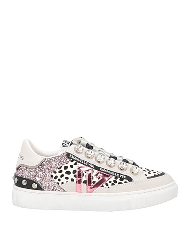 EMANUÉLLE VEE Sneakers Ivoire Cuir, Fibres textiles