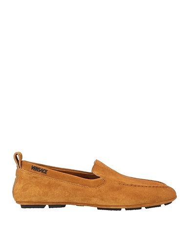 VERSACE Loafers Camel Leather