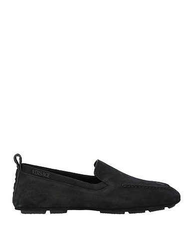 VERSACE Мокасины Чёрный Кожа